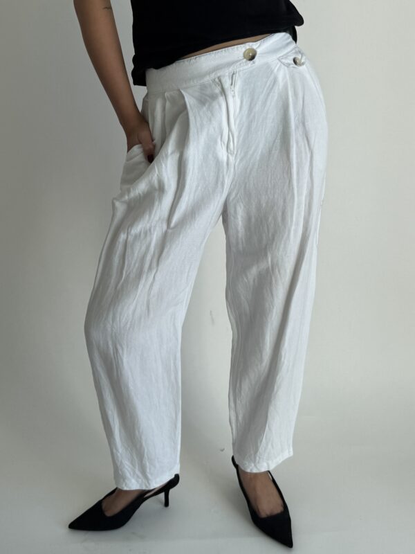 White Linen Trousers