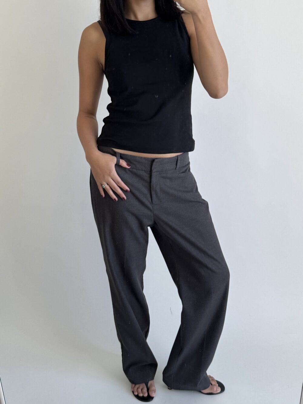 Grey Loose Trousers - Image 6