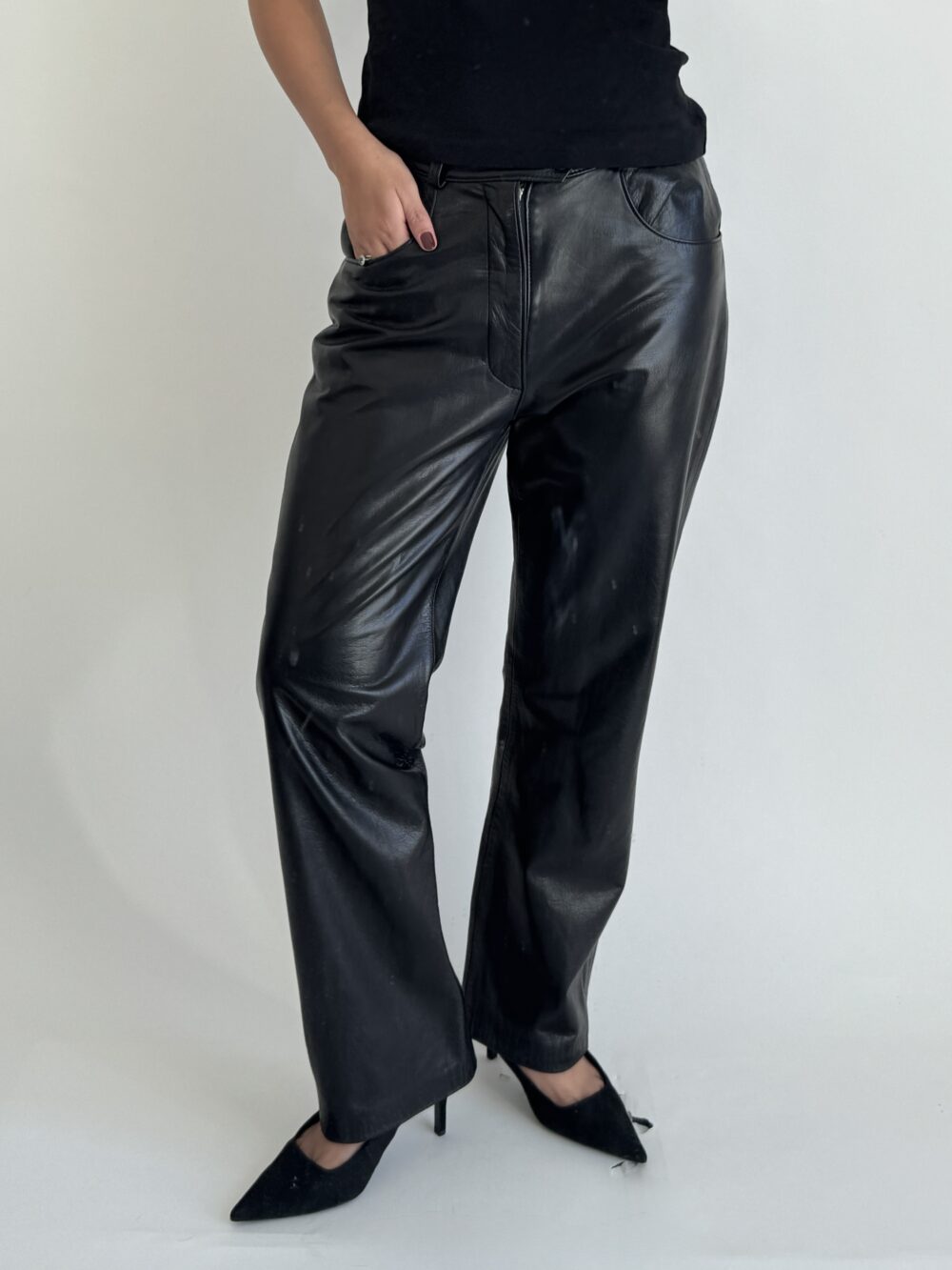 Vintage Leather Pants - Image 6