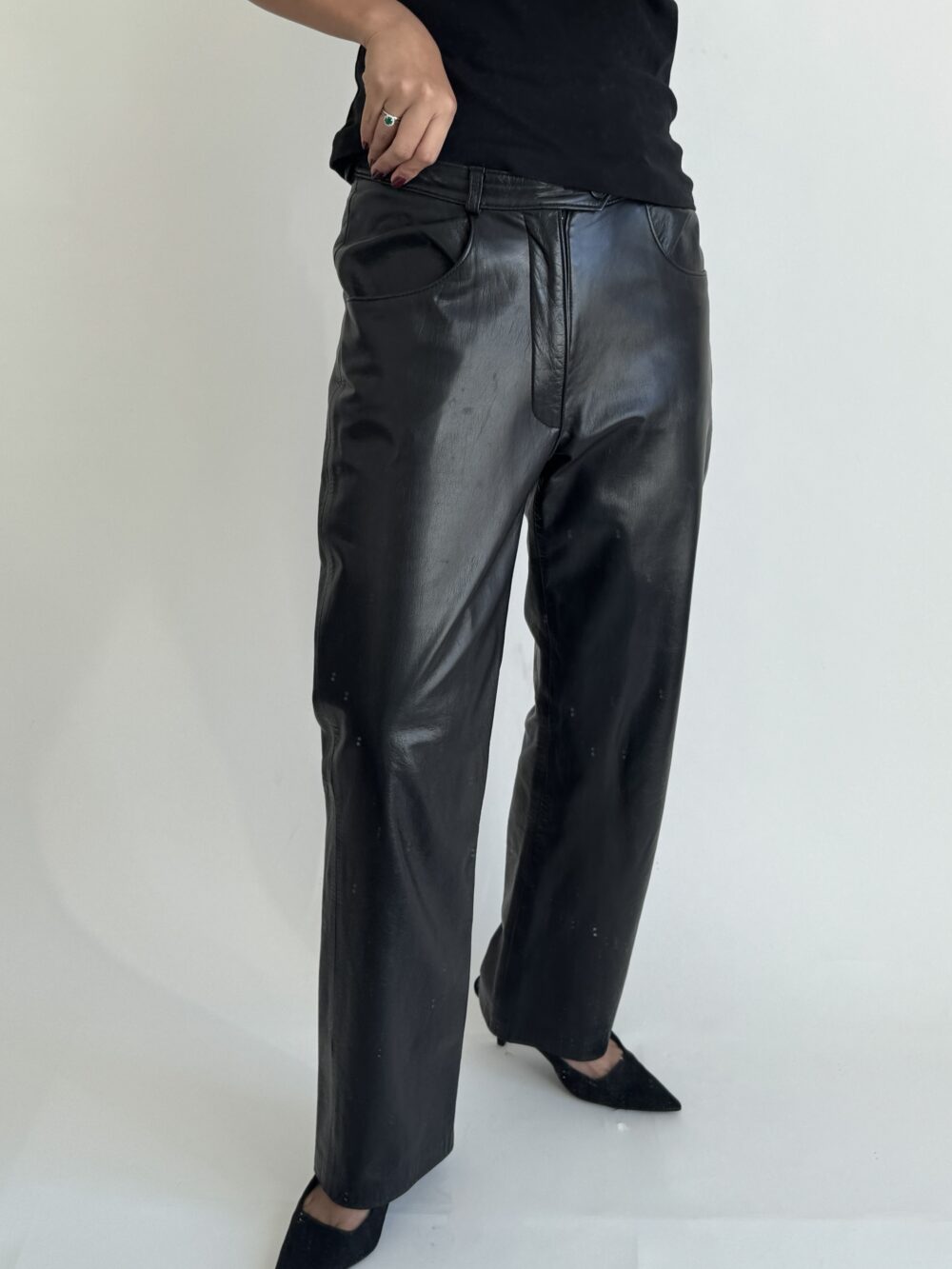 Vintage Leather Pants - Image 5