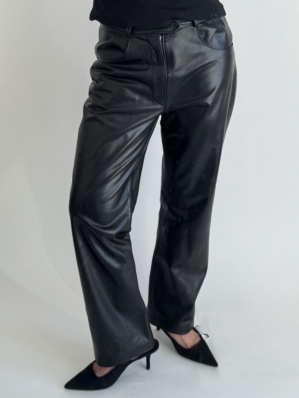 Vintage Leather Pants - Image 4
