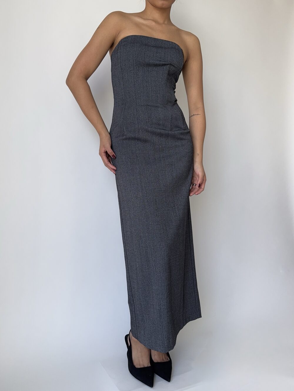 Grey Marle Corset Dress - Image 5