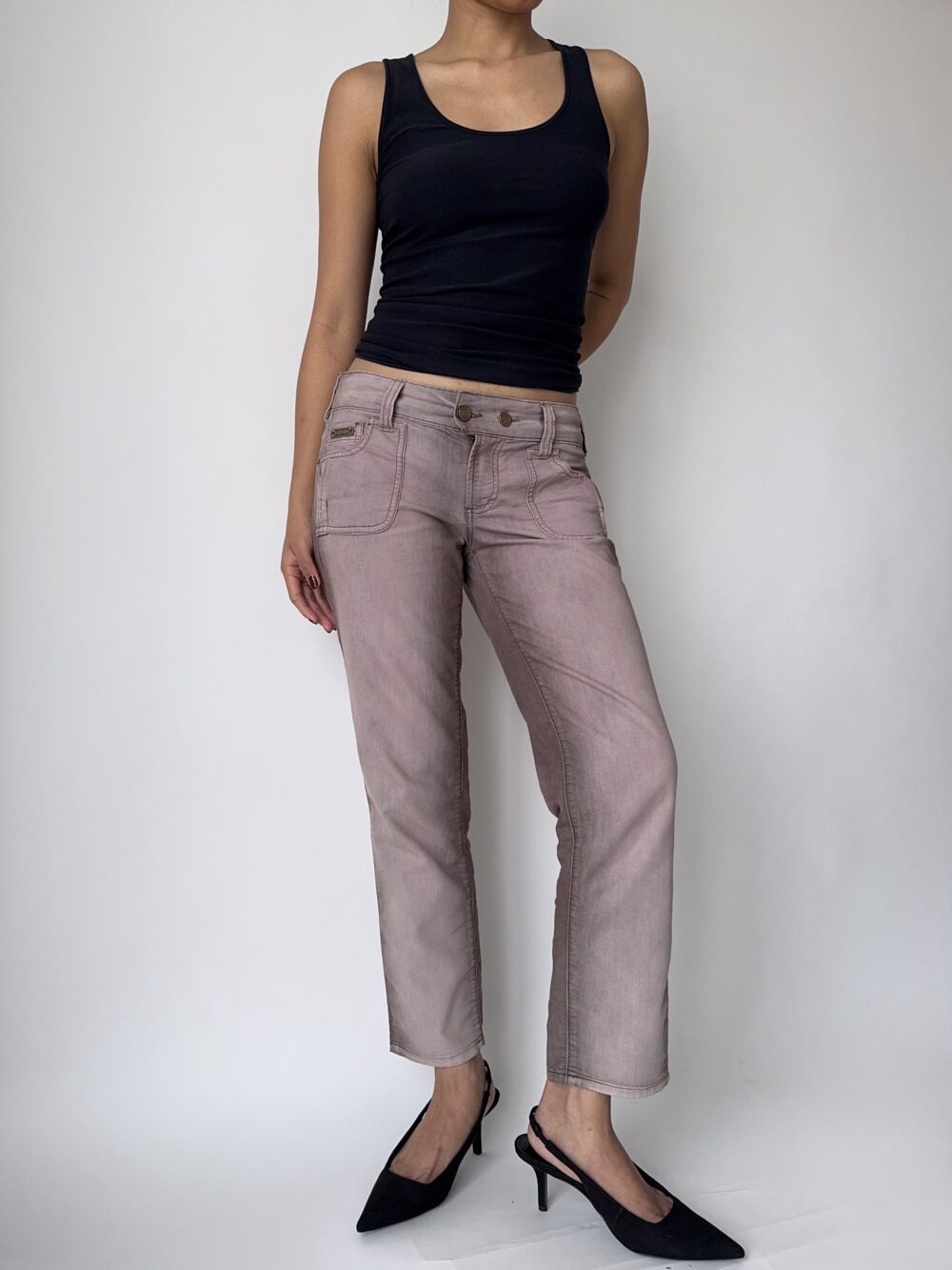John Galliano Pink Gradient Capris - Image 2