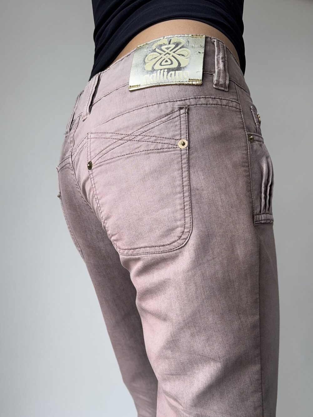 John Galliano Pink Gradient Capris - Image 4