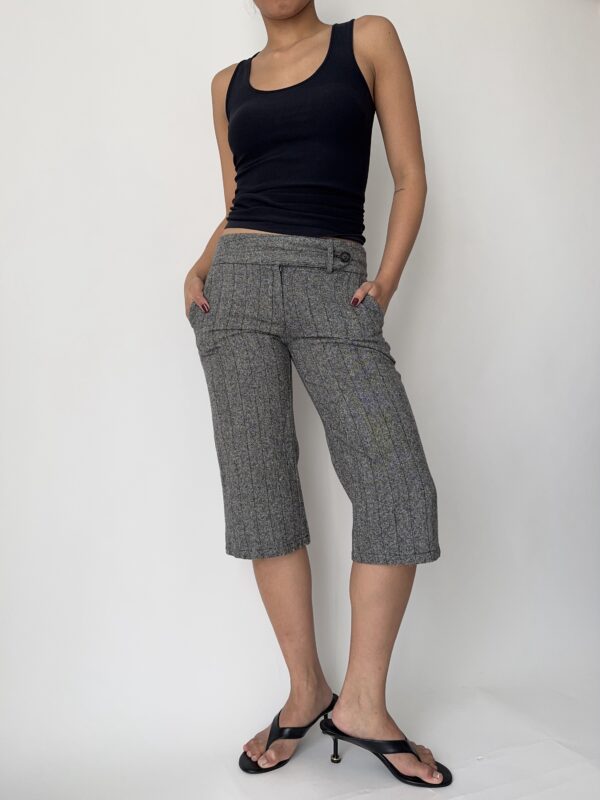 Grey Wool Capris