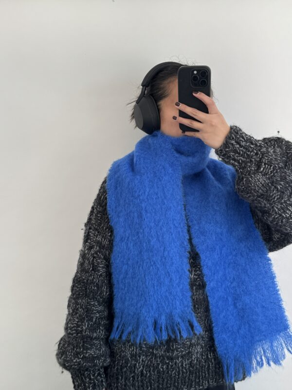 Frisson Knits Cobalt Blue Scarf