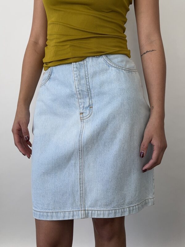 Calvin Klein Midi Denim Skrit