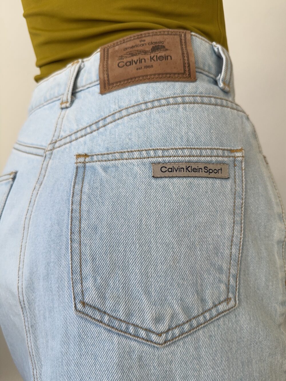 Calvin Klein Midi Denim Skrit - Image 5