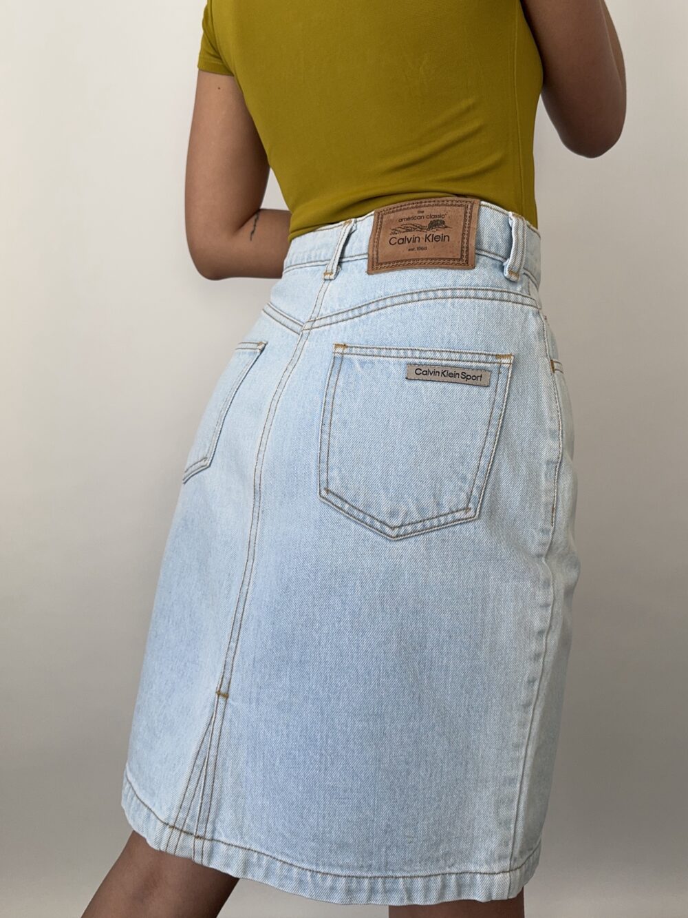 Calvin Klein Midi Denim Skrit - Image 7