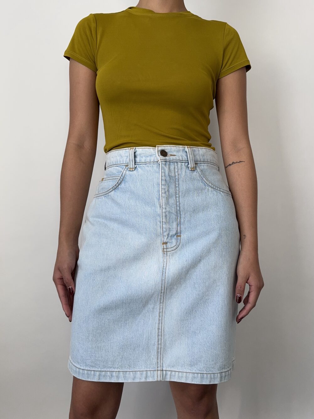 Calvin Klein Midi Denim Skrit - Image 6