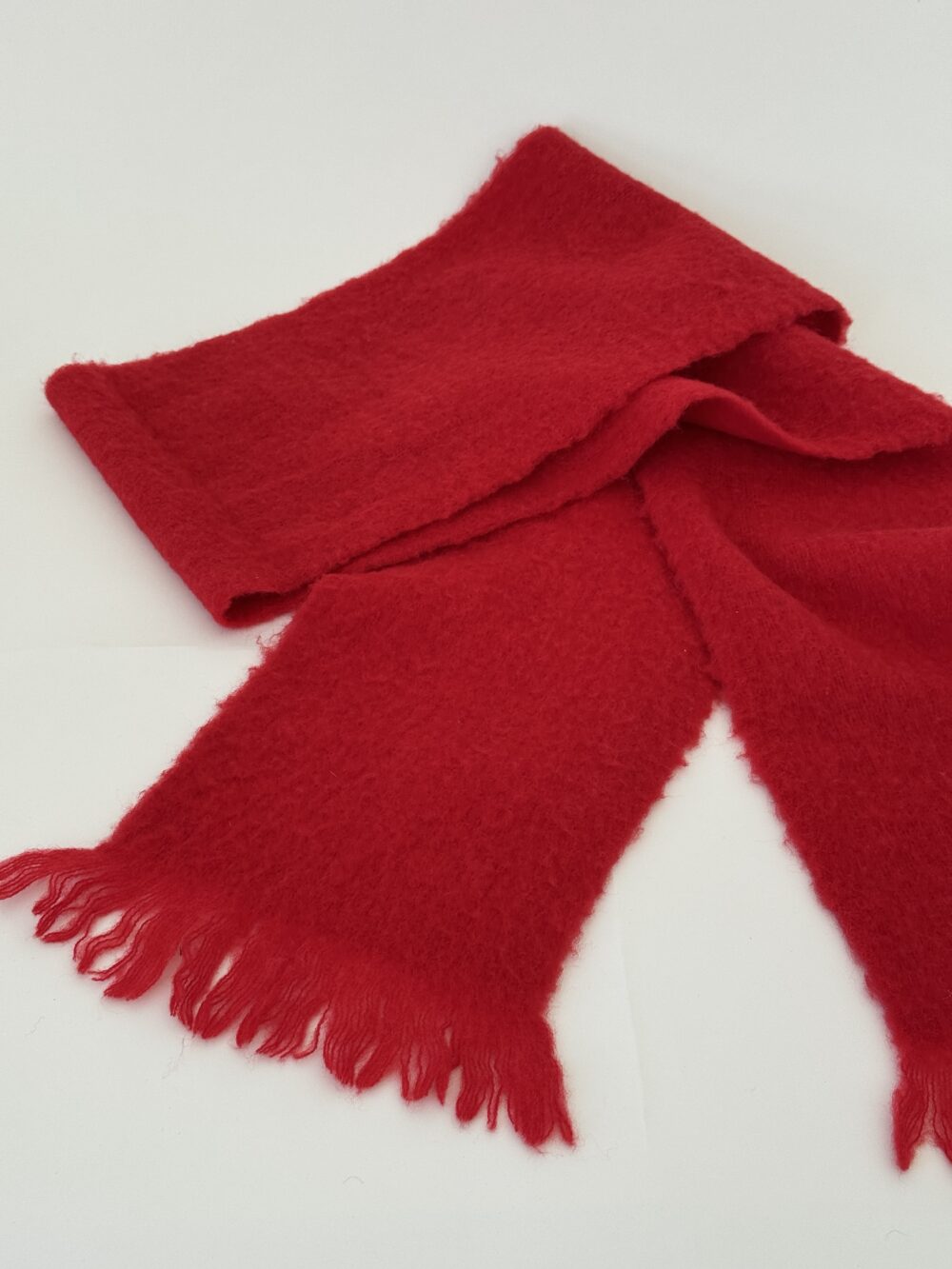 Frisson Knits Red Wool Scarf - Image 4
