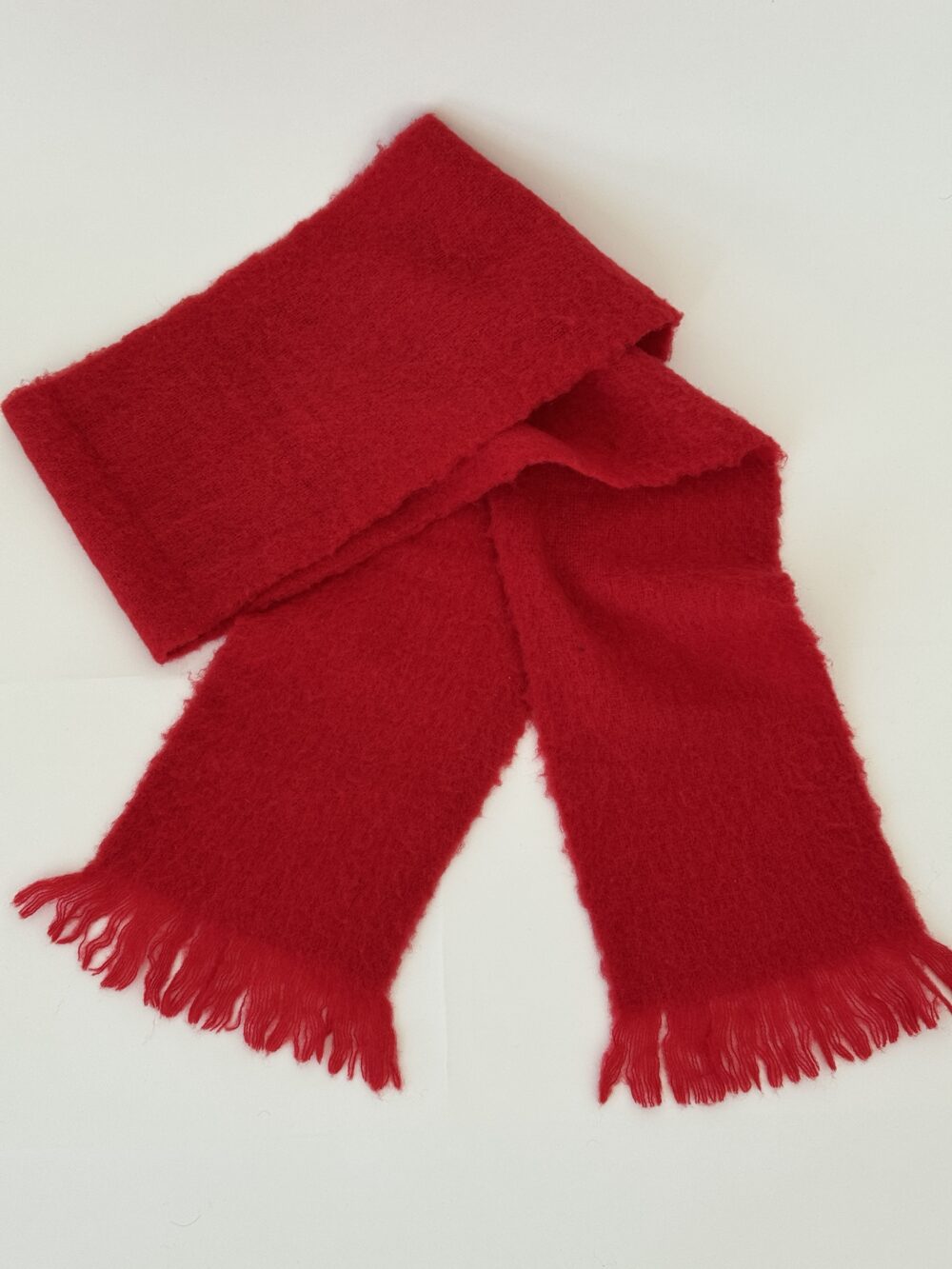 Frisson Knits Red Wool Scarf - Image 3