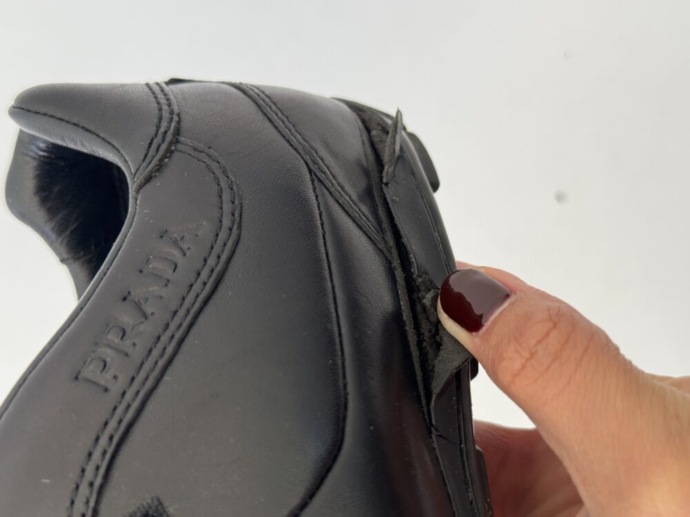 Prada Sports Leather Trainers (Damaged) - Image 9